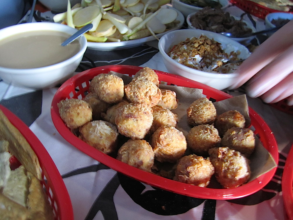 My favorite: Reuben croquettes, if you can believe it.