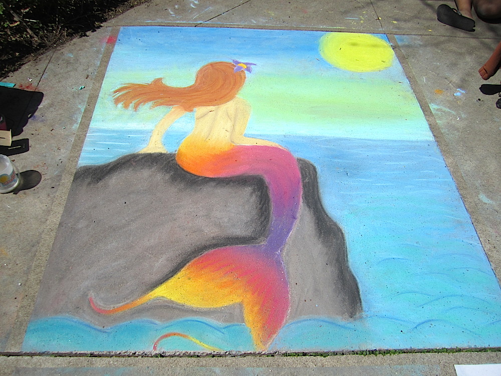 A mermaid by Sarah Williams.