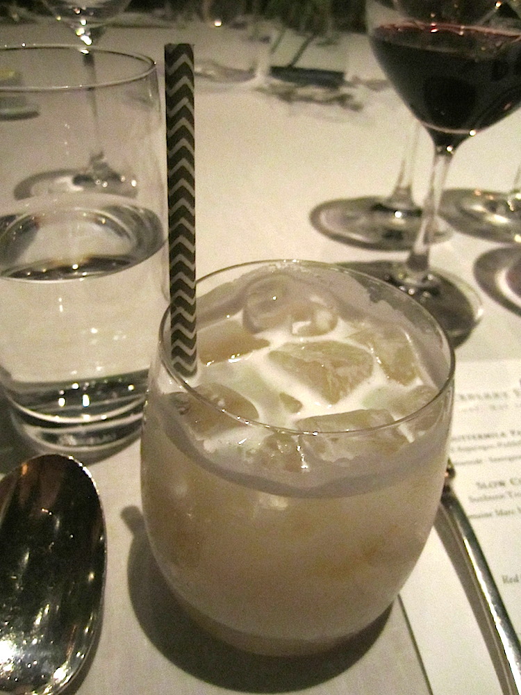 It came with milk punch made from Copper & Kings American brandy. Wow.