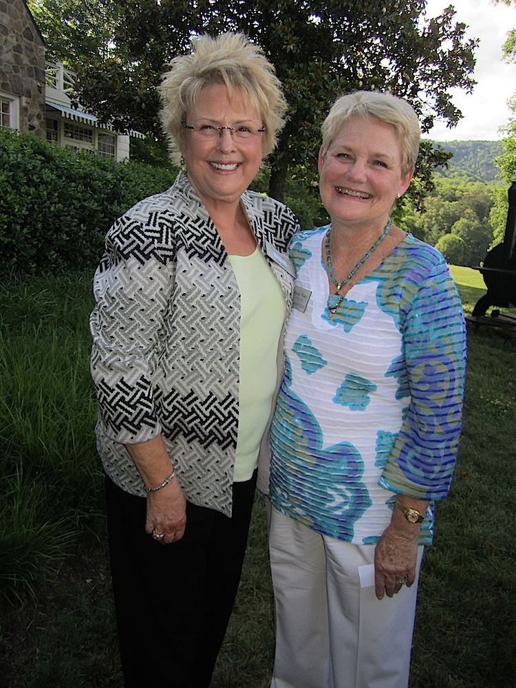 Pat Ball, left, with Pat Medley.