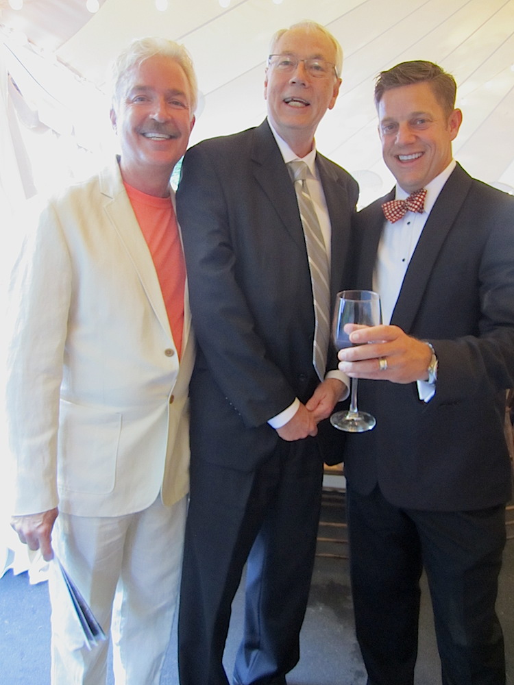 From left, Steven Smith, Alan Carmichael and WBIR-TV's John Becker.