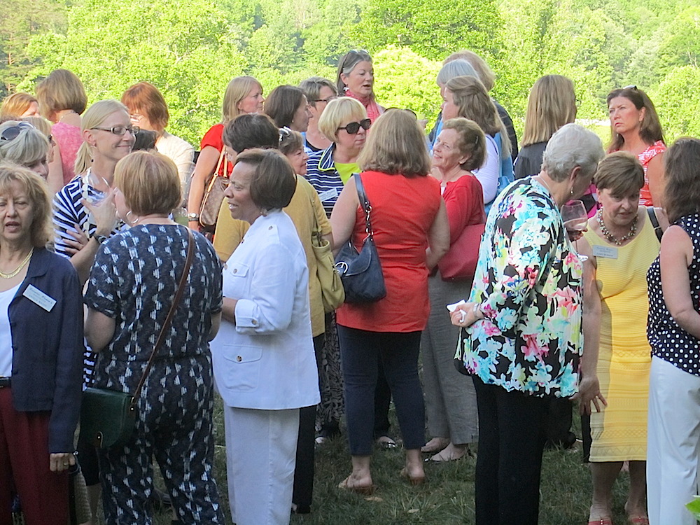 It was hard to get everyone to move inside!