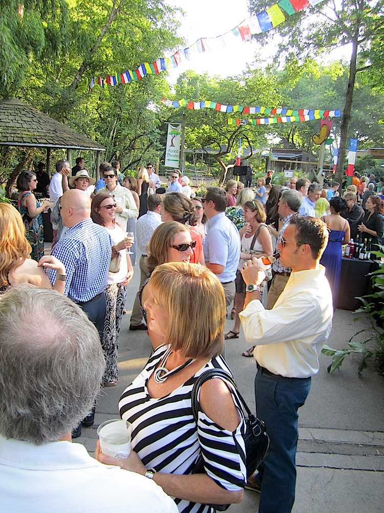 Soon, it was time to move the crowd into the dinner tent.