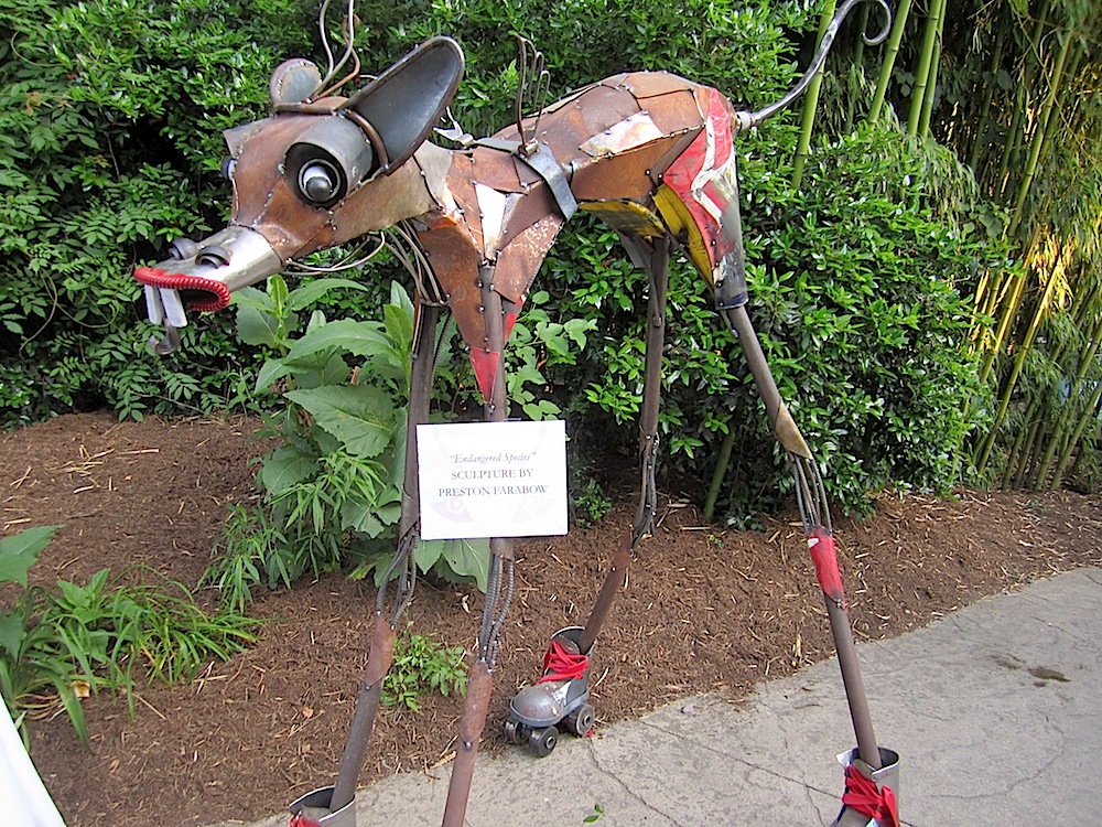 This sculpture by Preston Farabow was one of the live auction items. It's called "Endangered Species."