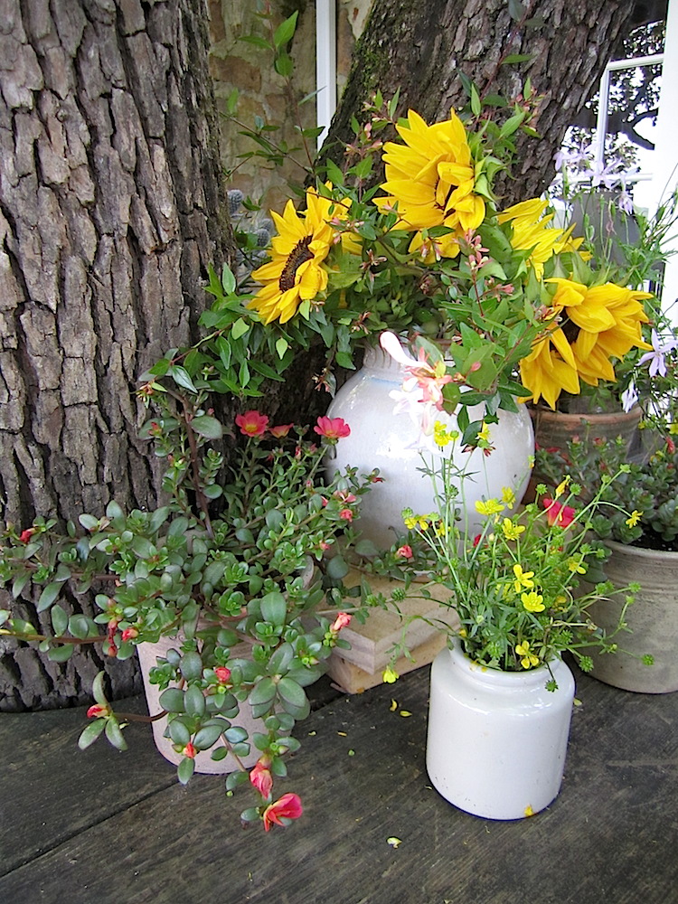 Beautiful touch on an outdoor table.