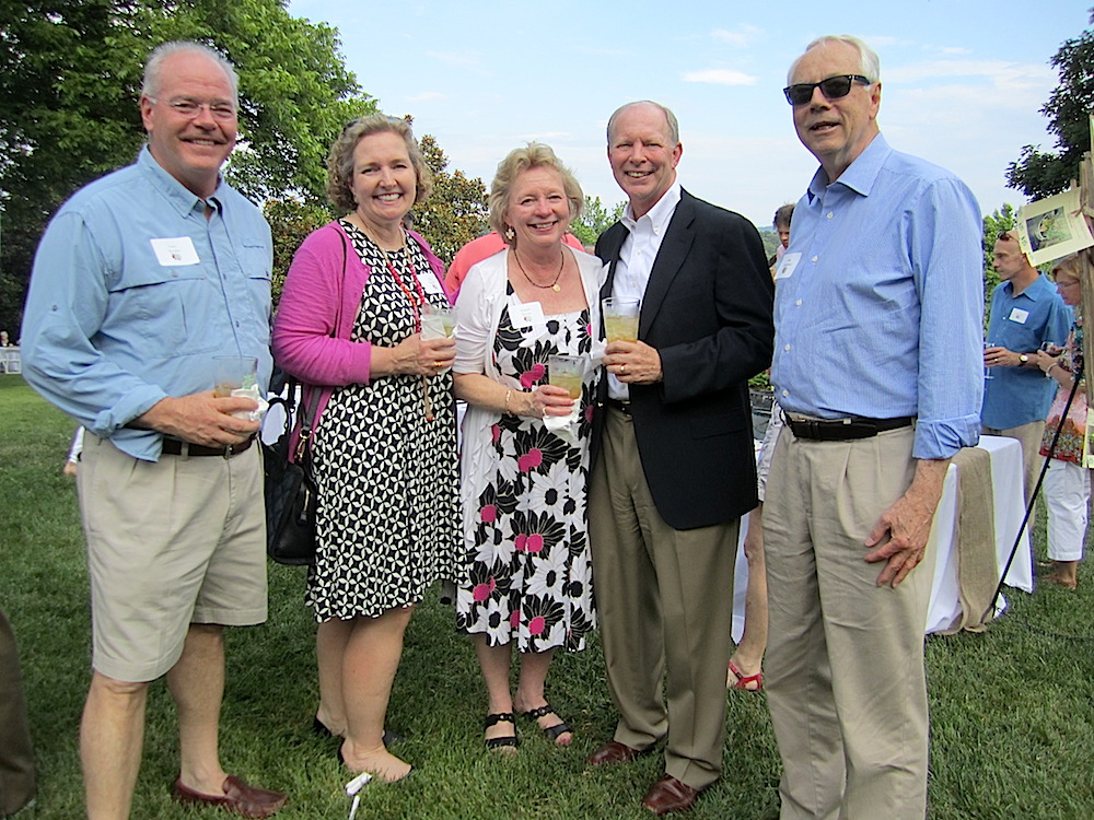 From left, Gary and Julia Bentley, Judge Pam Reeves, Charles Swanson and my hubs, Alan Carmichael.