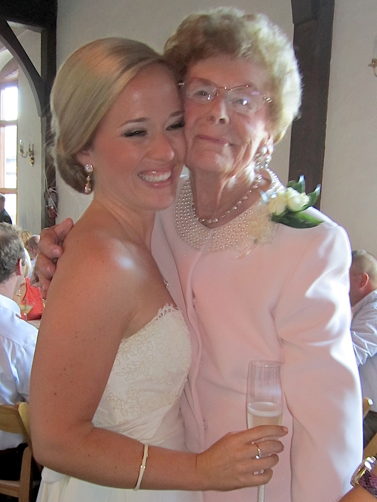 The bride and her grandmother, NAME.