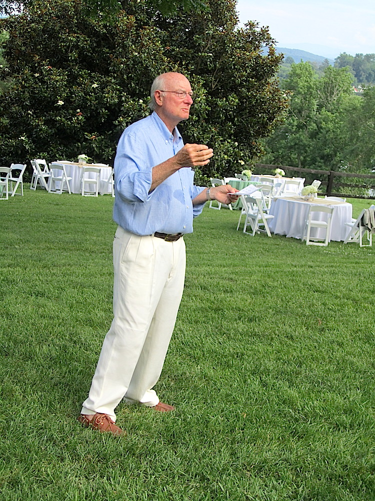 Homeowner Chip Johnson made a few remarks.
