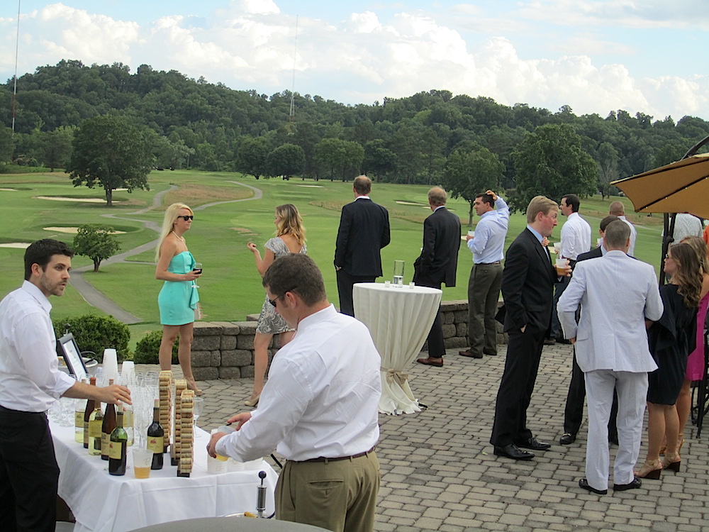 The couple selected Holston Hill Country Club for their reception because Chase's favorite golf course architect is Donald Ross, who designed Holston's course.