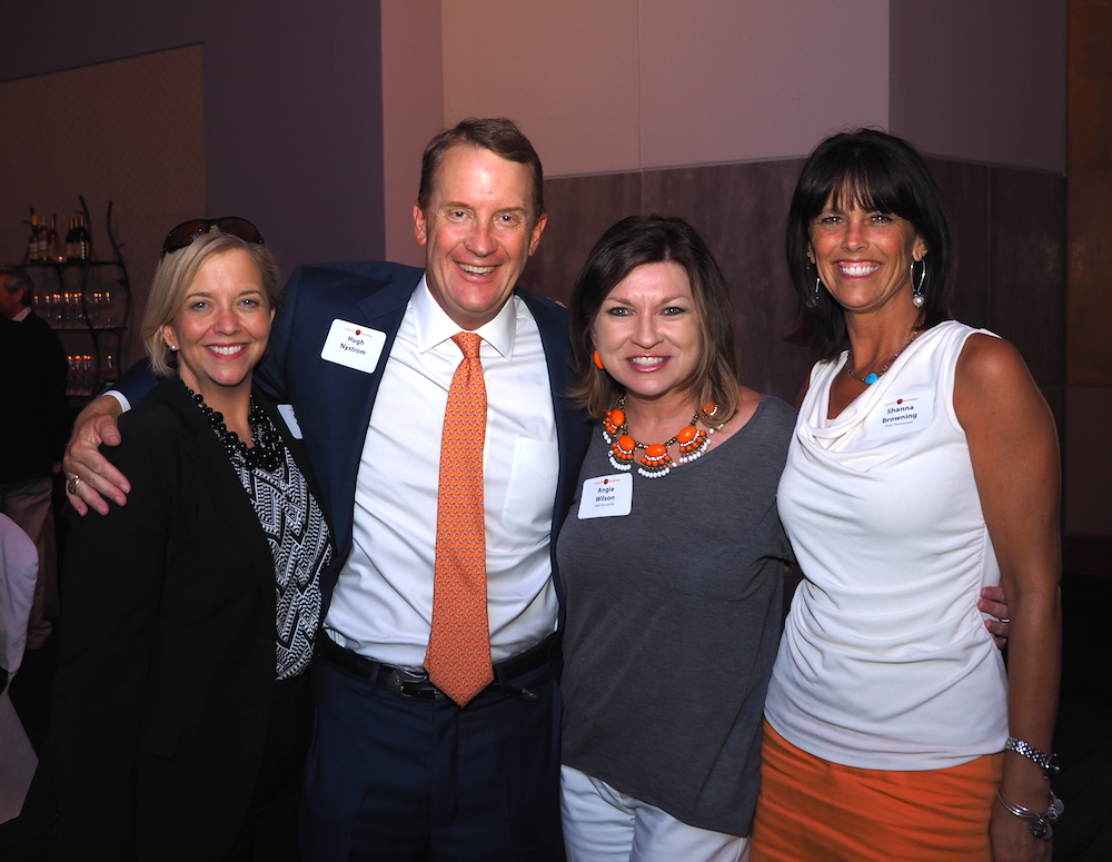 From left, Angelia and Hugh Nystrom, Angie Wilson and Shanna Browning. (Photo by Gary Heatherly.)