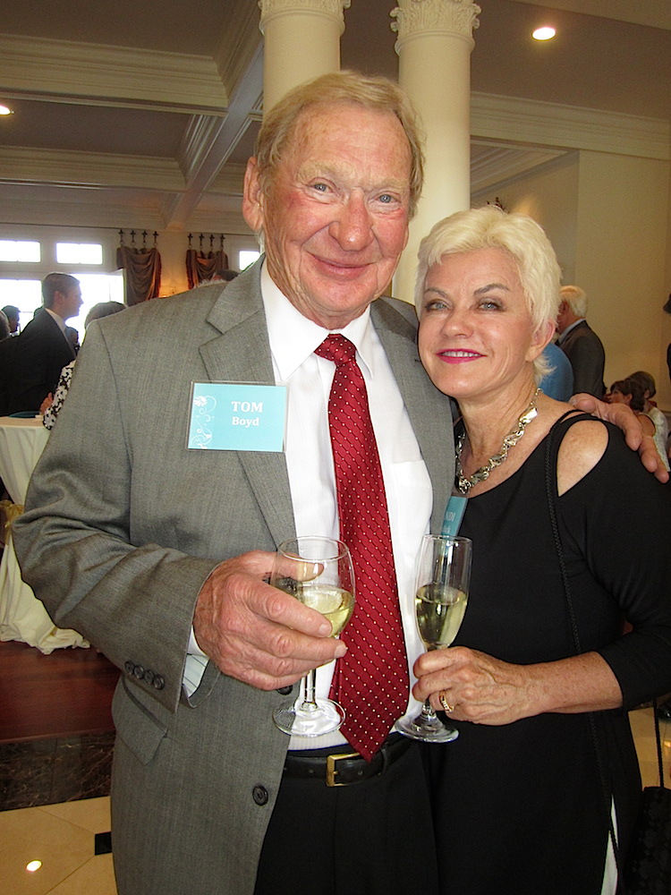 I like this cute picture of Tom Boyd and his wife, Sandi Burdick.