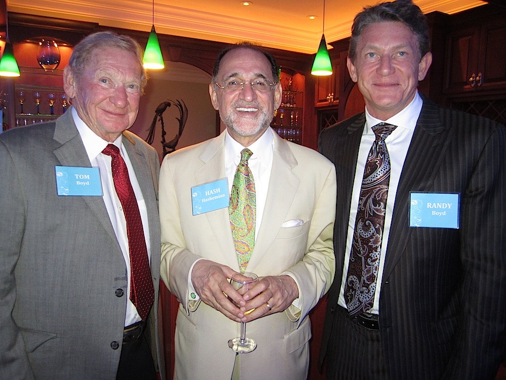 Hash posing with Tom and Randy Boyd.