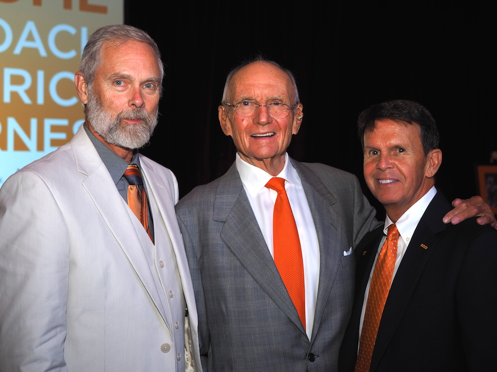 From left, Knox County Commissioner Dave Wright, Jim Haslam and Dave Hart. (Photo by Gary Heatherly.)