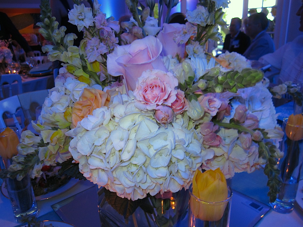 The flowers in the centerpieces were stunning.