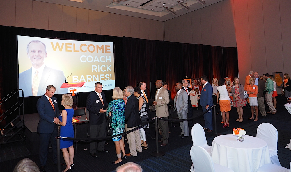 The receiving line was always full, but it moved quickly. (Photo by Gary Heatherly.)