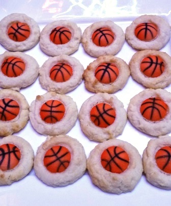 These oh-so-appropriate thumbprint cookies went fast!