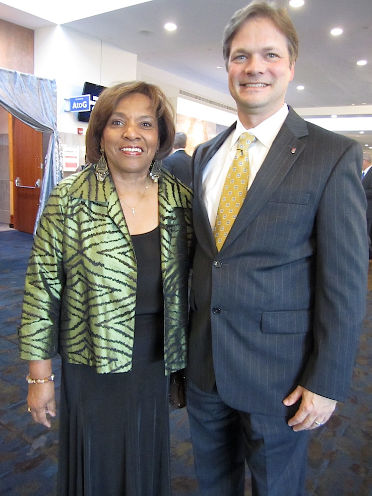 Urban League Board Members Rosalyn Tillman and Bryan Stubblefield.