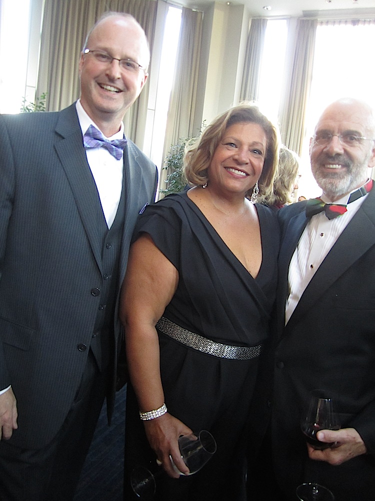 Phyllis with Knox County Schools Superintendent Jim McIntyre, left, and University of Tennessee President Joe DiPietro. Both men are board members of the Knoxville Area Urban League.