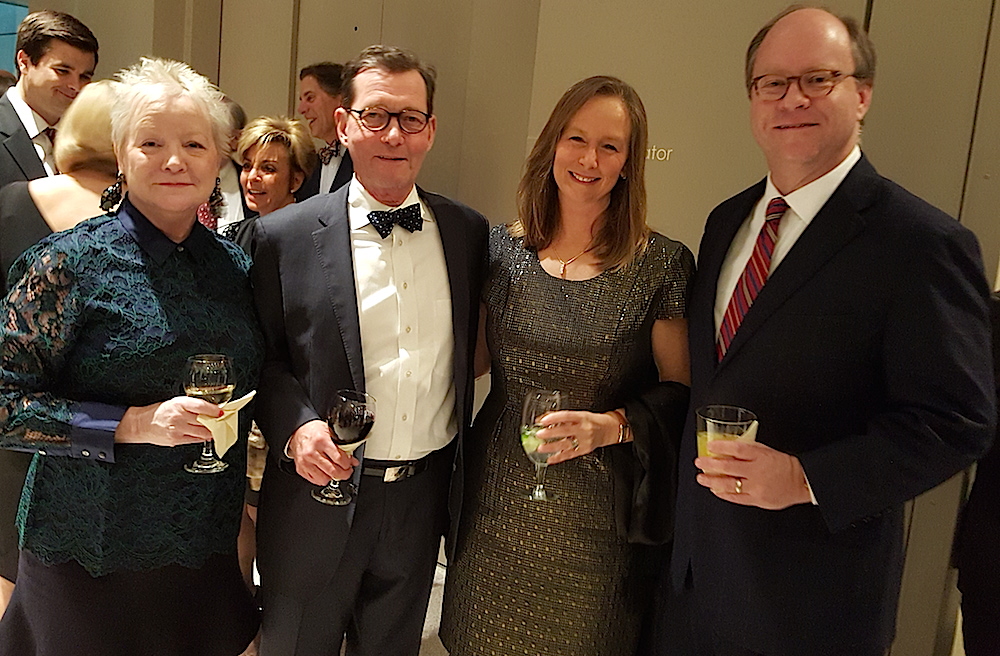 From left, Ellen Robinson, Peter Acly, Erin and Rob Frost. Rob, a former member of City Council, now is Council's attorney.