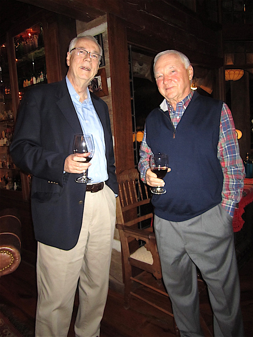 My husband, Alan Carmichael with Kenneth Creed, husband of class member Jane Creed.