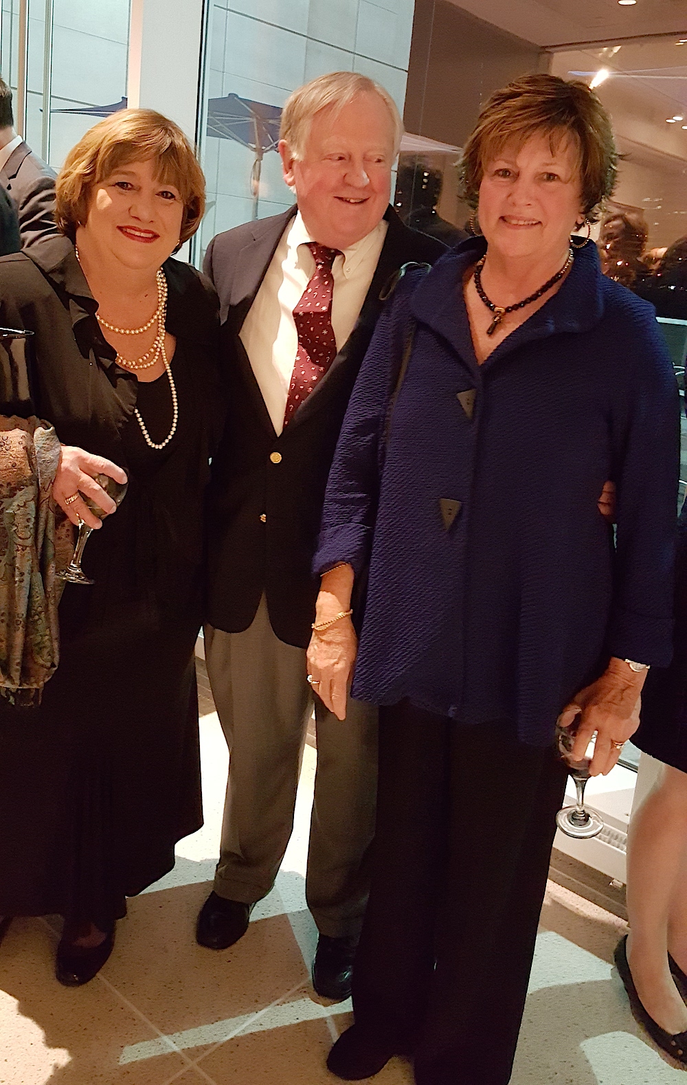 Joan and Victor Ashe with Karen Krieg, right.