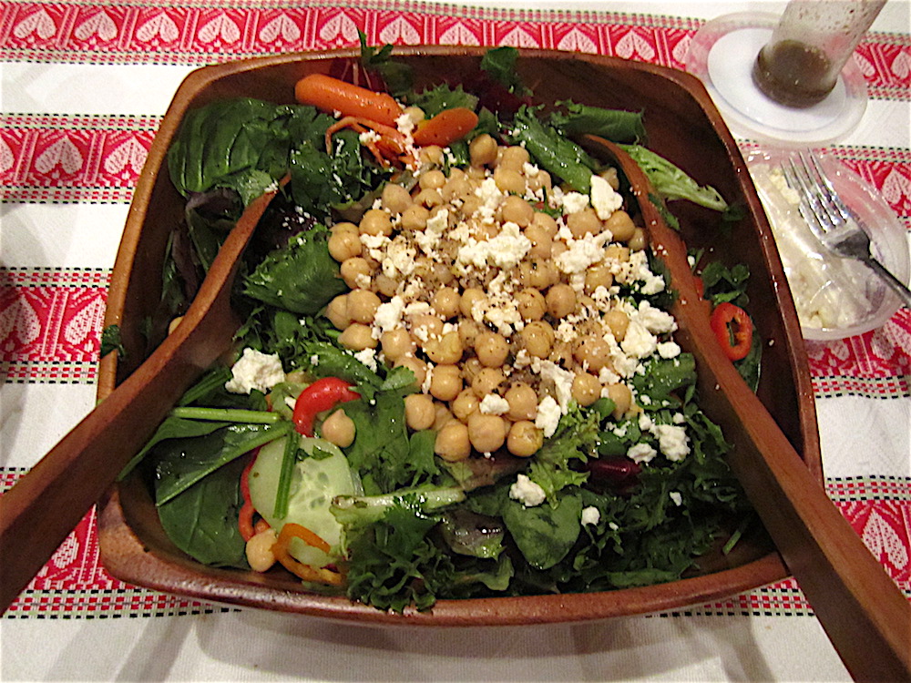 We always have a great selection of salad courses.