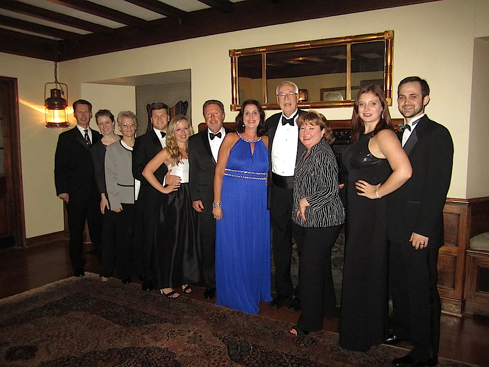 We grabbed the chance to get Michelle's photo with our whole crew. From left, Scott Bird