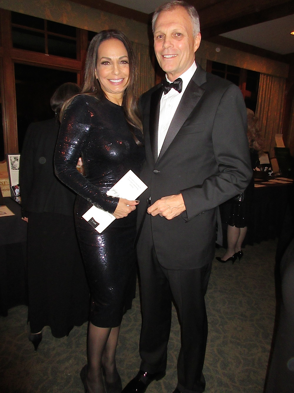 Moll and Charlie Anderson during the silent auction.