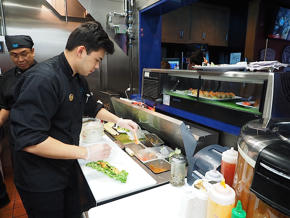 Working on the Aqua Sushi Liine. (Photo by Gary Heatherly.)