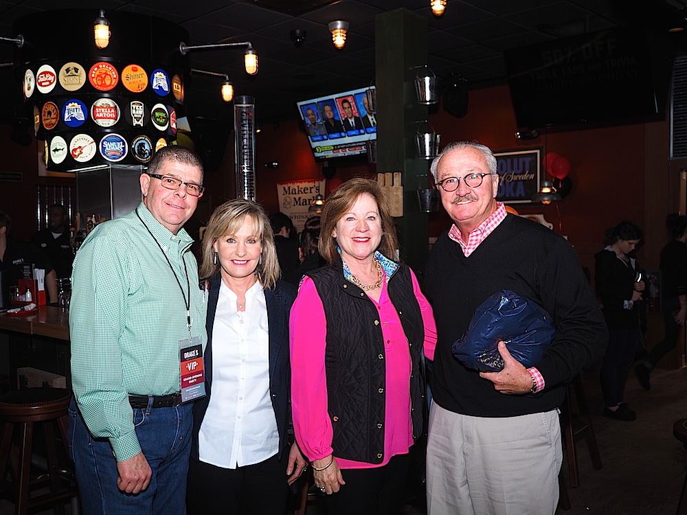 Investors Mark and Sharon Thornburg, left, with Charmaine and John Francis. (Photo by Gary Heatherly.)