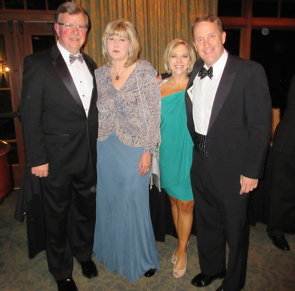 From left, David and Debbie Jones with Angelia and Hugh Nystrom.