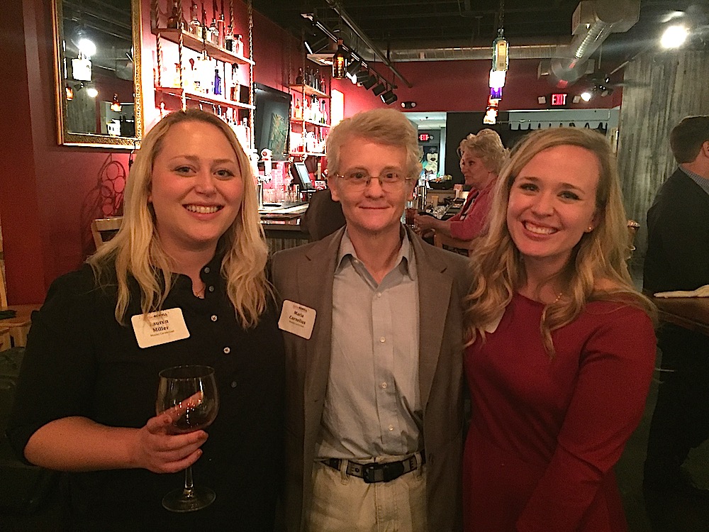 Great volunteers, from left: Lauren Miller, Maria Cornelius and Natalie Bailey. (Photo by John McCulley.)