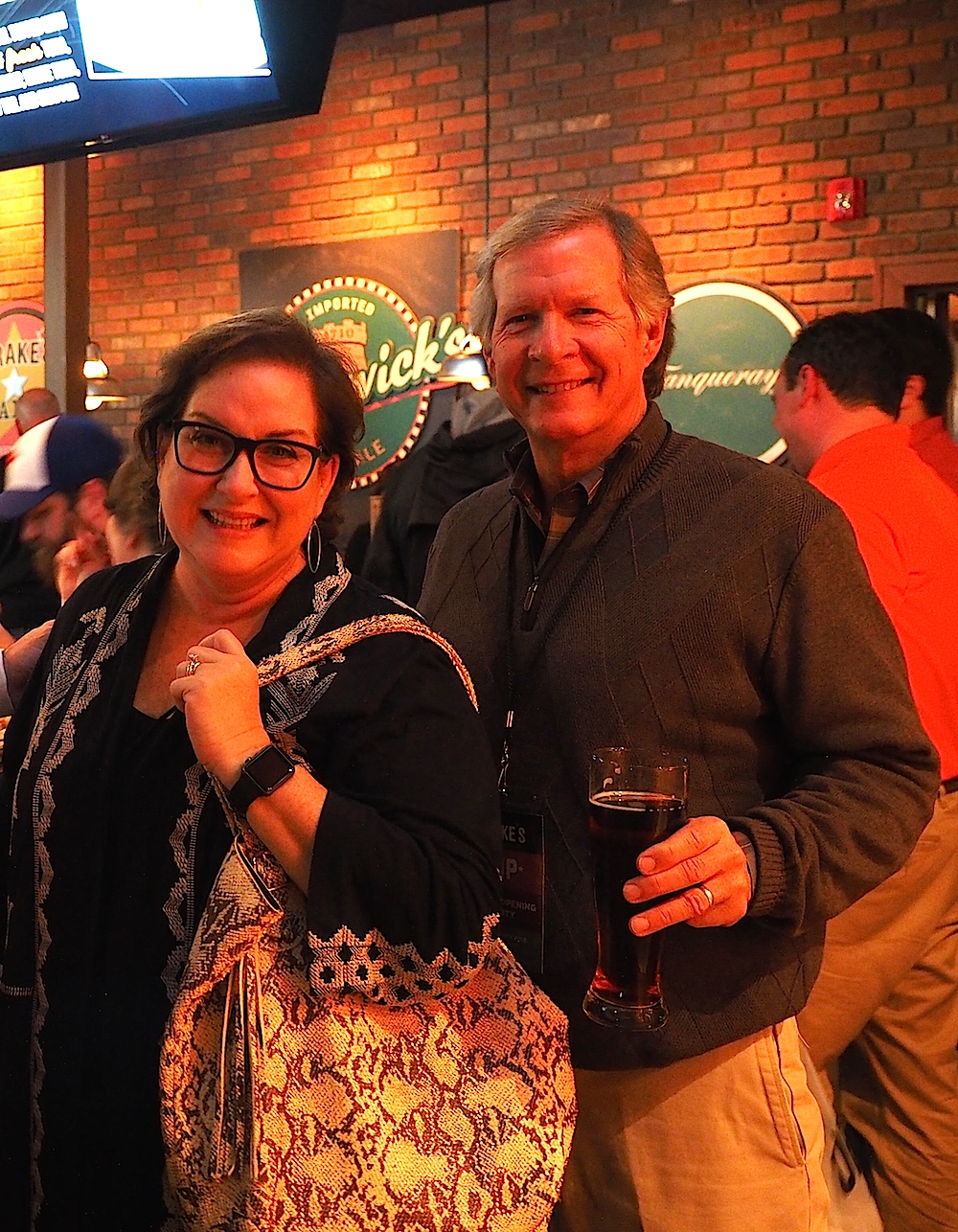 Mary Ellen and Dr. Steven Brewington at the VIP opening of Drake's last week.