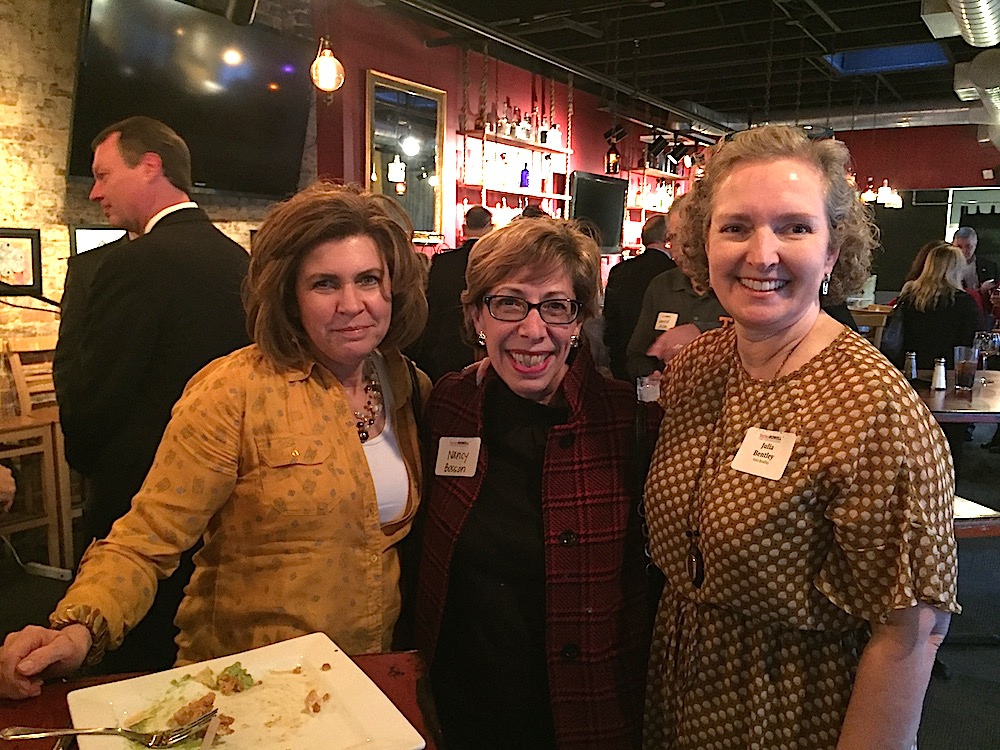 From left, Sue Piper, Nancy Bosson and Julia Bentley. (Photo by John McCulley.)