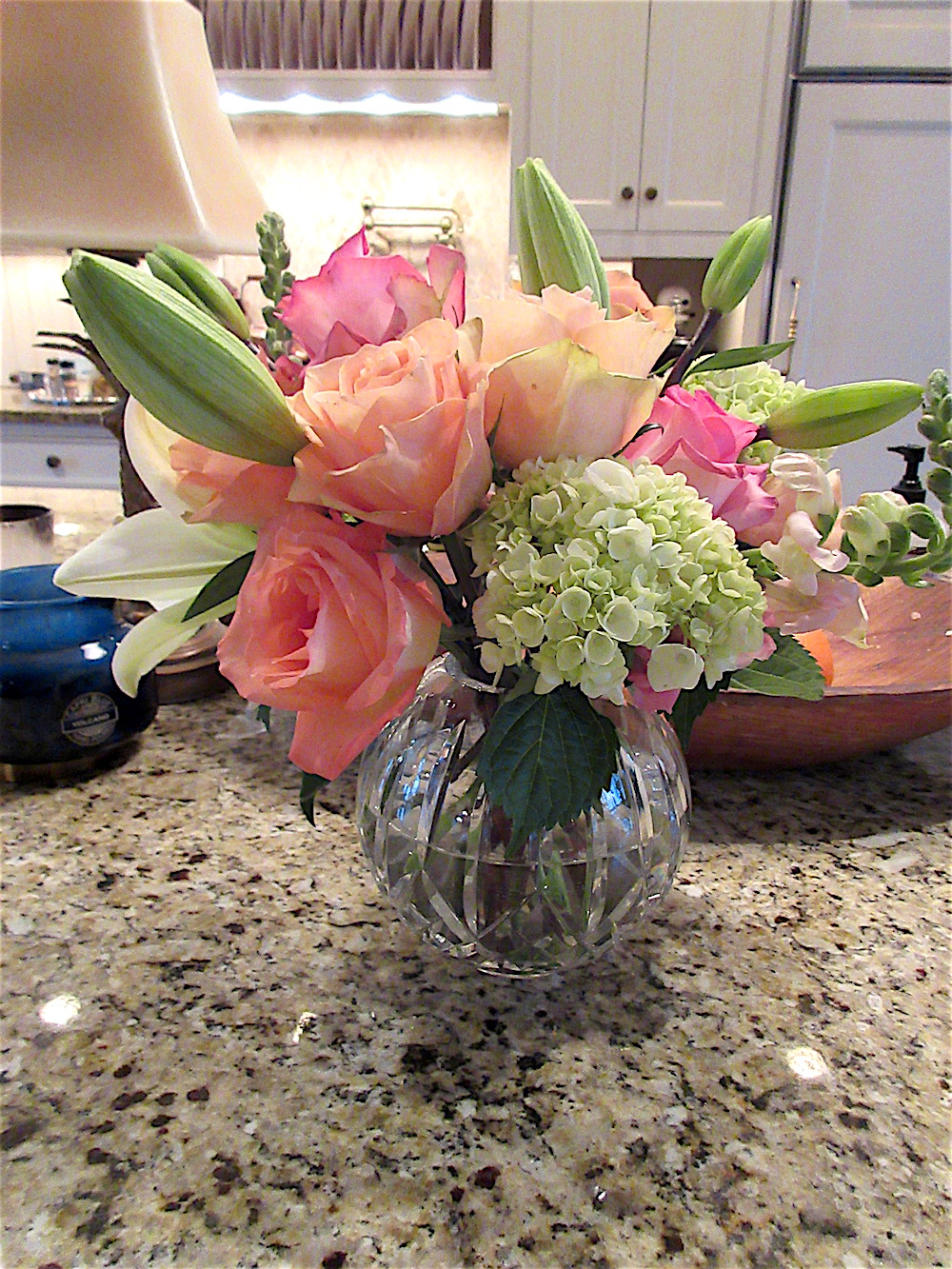 The Pryses are flower lovers and the beautiful arrangements were proof of that.