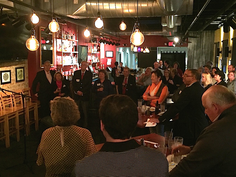 Upstairs at the Blue Coast Grill and Bar is a cool place for a party. (Photo by John McCulley.)