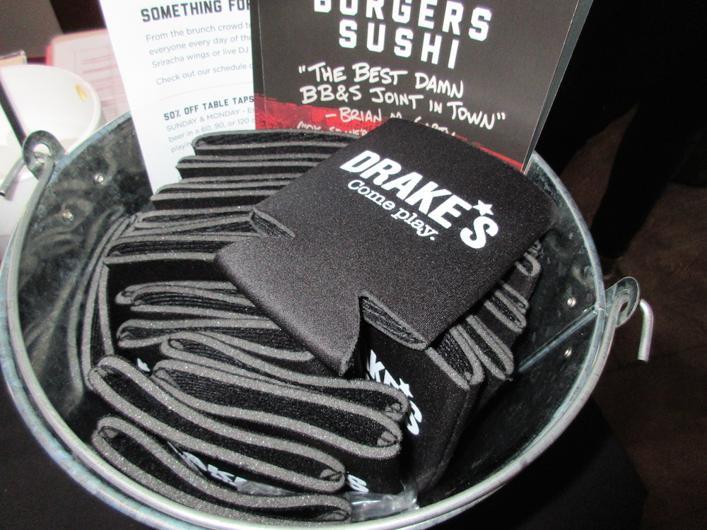 Everybody got a koozie.