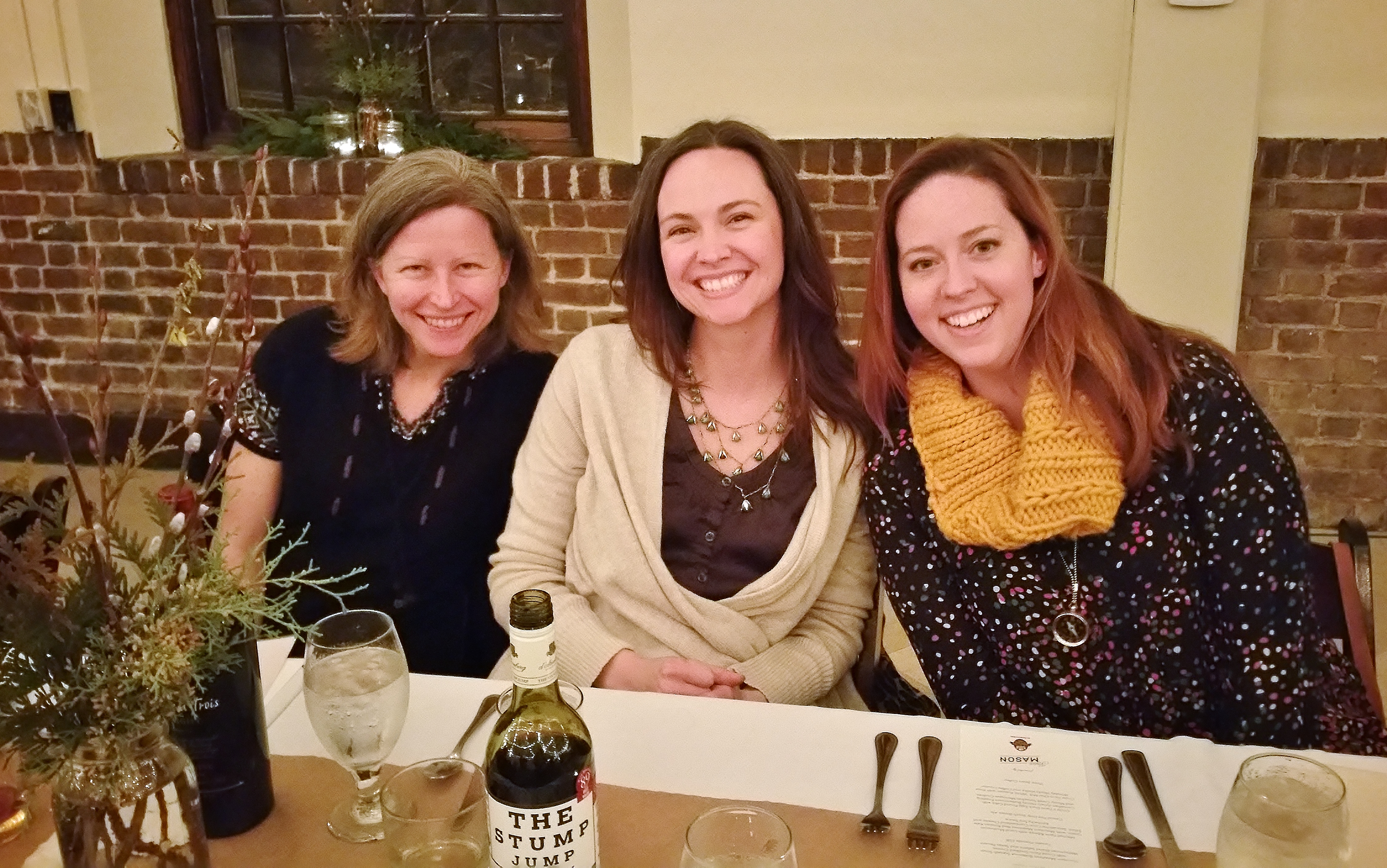 Diane Reynolds, Mary Beth Tugwell and Katie Tugwell. Mary Beth works with Dewhirst Properties, who provided the space for the evening.