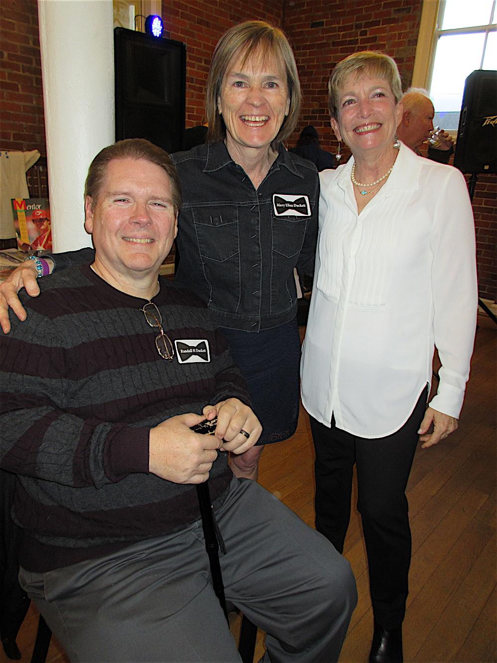 Randall and Mary Ellen Duckett with Cindy Prince, at right.