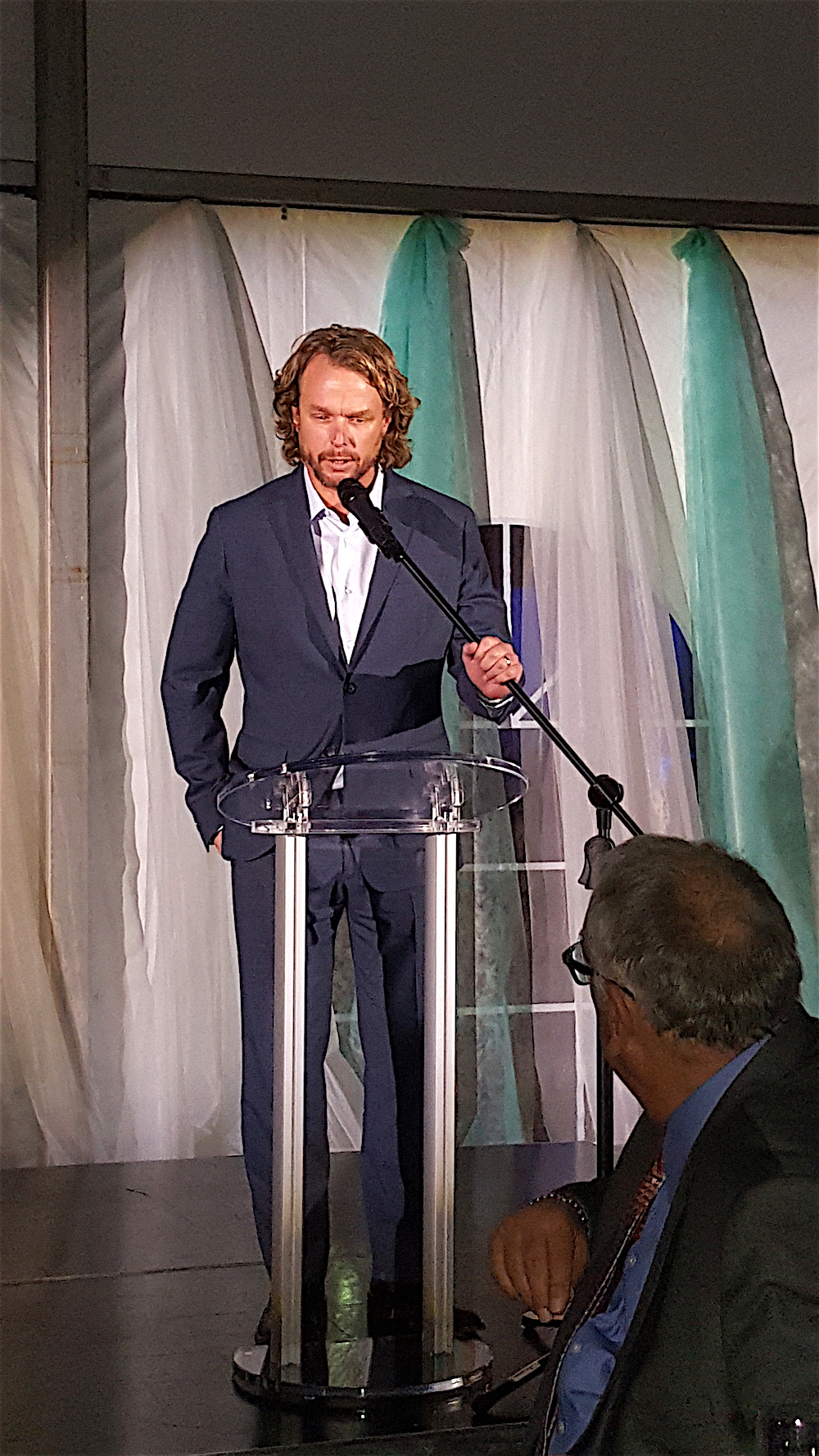 Vintner Jamey Whetstone, whose wines were served with dinner, is a native of Charleston, South Carolina. He says he formed his palate by being raised on home-grown, home-caught and home-cooked southern food.