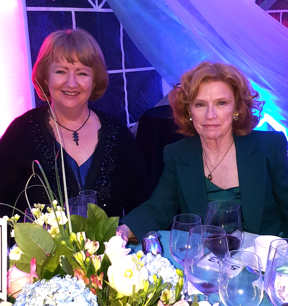 Sheena McCall, left, with Barbara Apking.