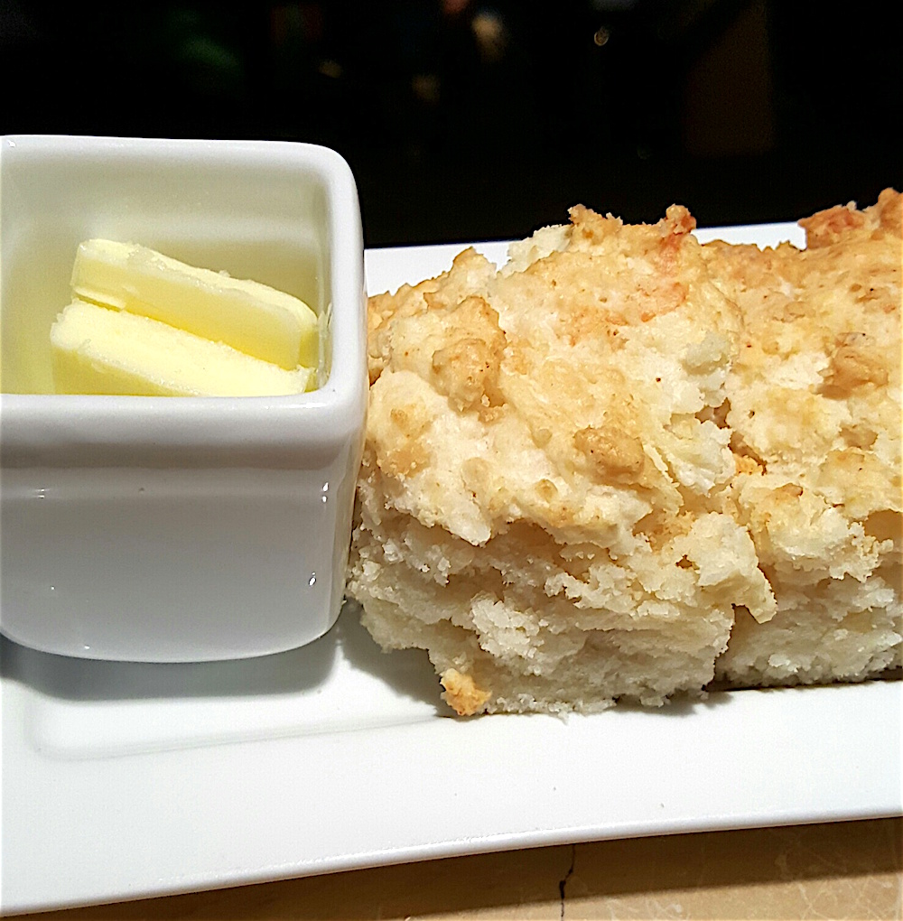 The complimentary parmesan garlic biscuits are worth the price of the entire meal, if you ask me. Simply melt-in-your-mouth deliciousness with a crispy top.