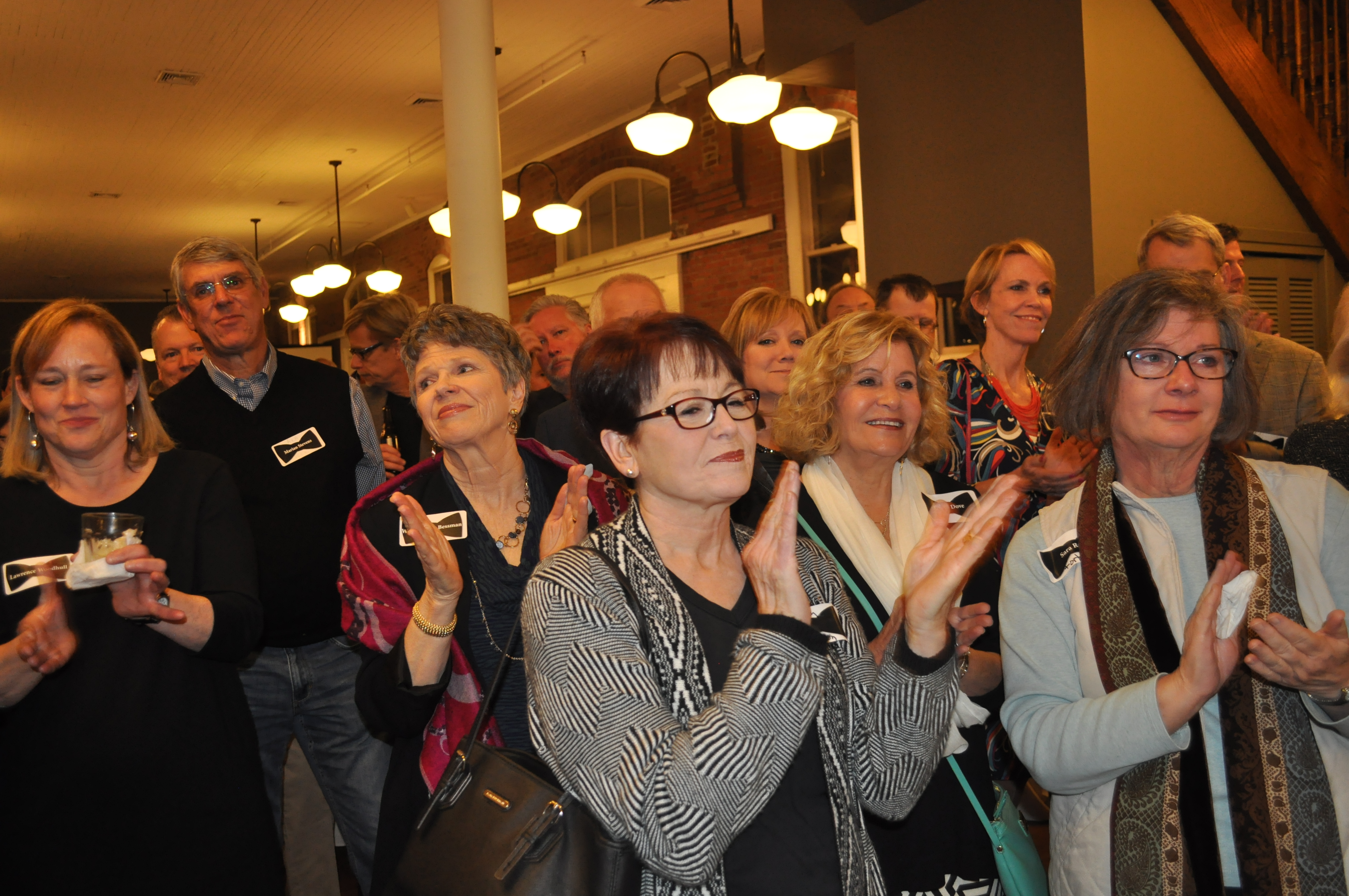 Crowd responding. (Photo by Margot Kline.)