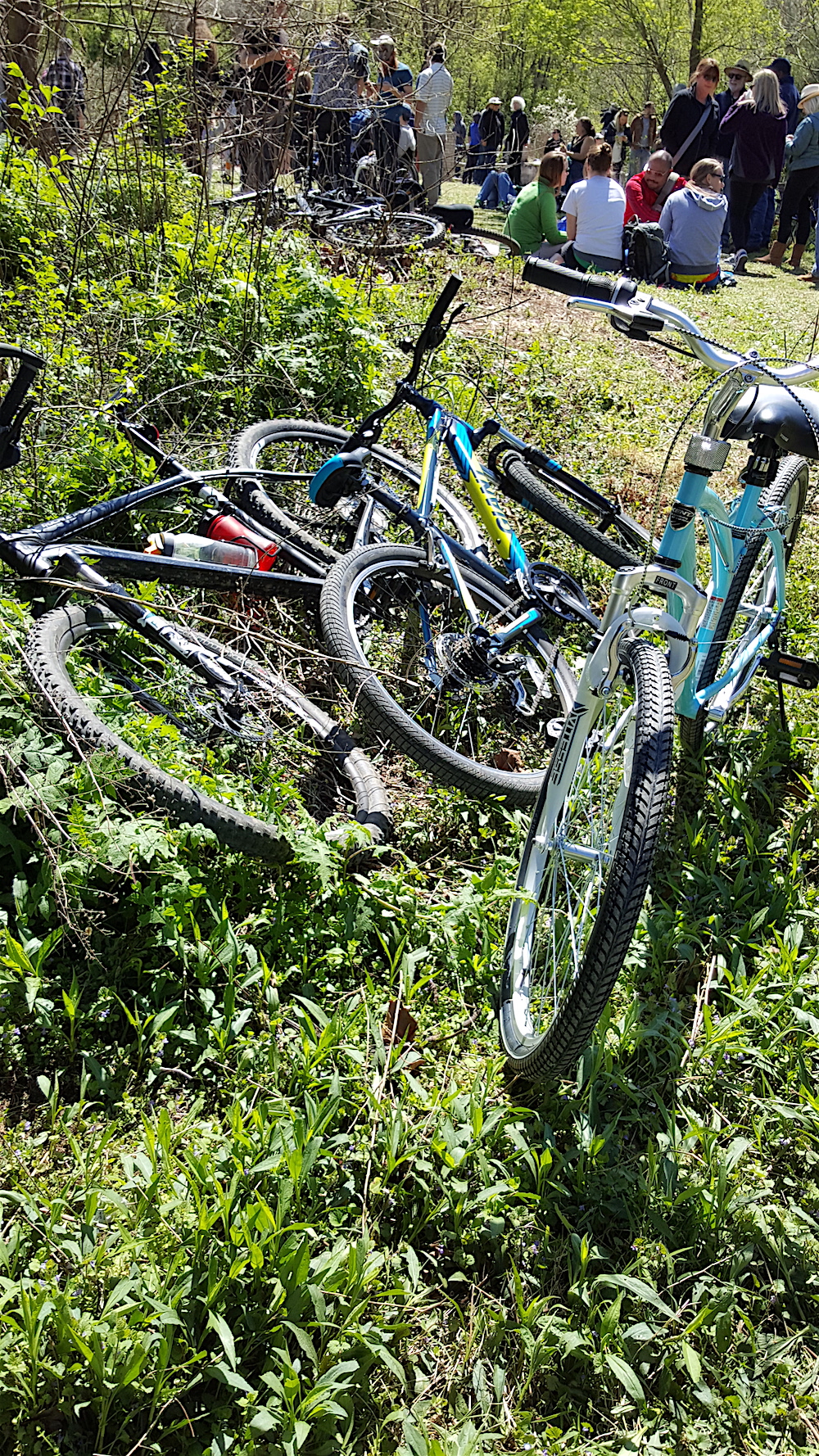 As I said, some folks biked in.