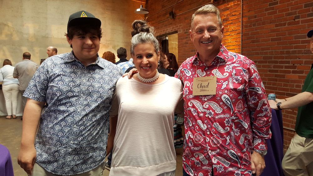 Melissa and Chad Tindell with her son, Christian Copelan.