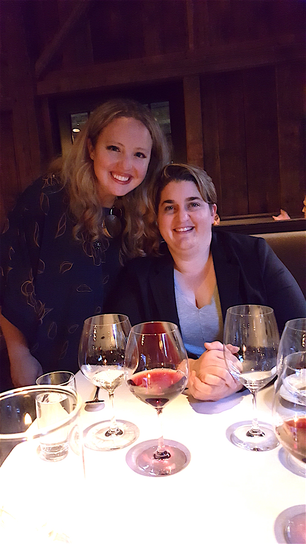 Caroline Rosen, left, of the John Besh Foundation and Kelly Fields of Willa Jean restaurant in New Orleans. Chef Besh owns Willa Jean, which provided breakfasts for the conference.