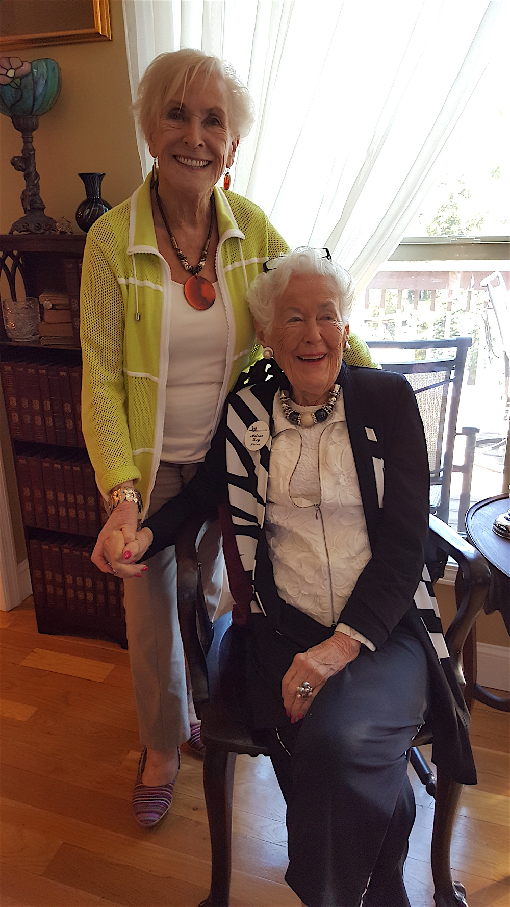 Yellie Greebe, left, with Arlene Key.