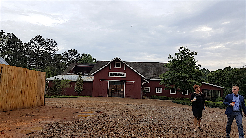 Soon it was time to walk over to The Barn for dinner. "This event puts us on our toes," promised Andy Chabot, director of food and beverage at Blackberry.