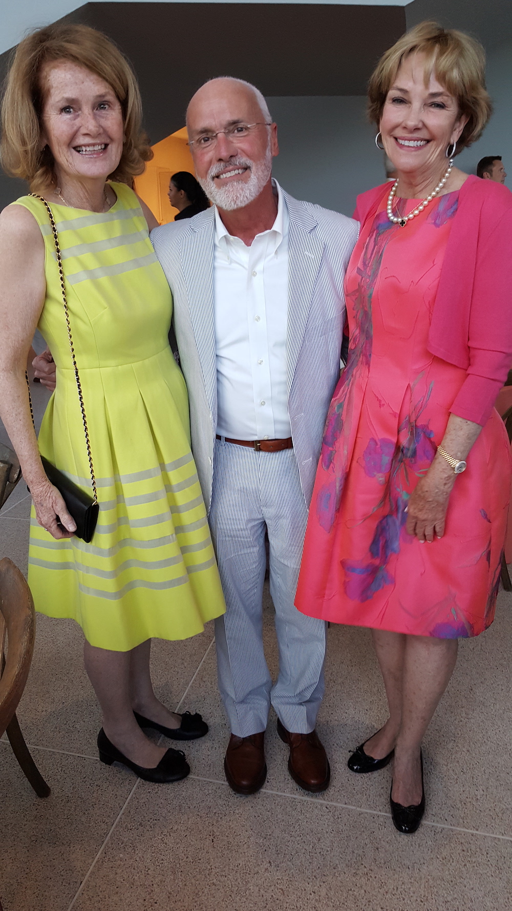 From left, Ann Goldstine, John Cotham and Kay Clayton.