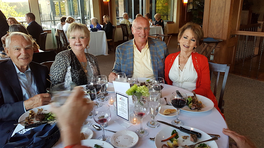 Bill and Sharon Laing, left, with Richard and Bette Bryan. Sharon and Bette are on the Symphony board.